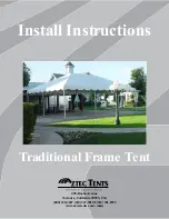 Preview for 1 page of Aztec Tents Traditional Frame Tent Install Instructions Manual