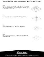 Preview for 19 page of Aztec Tents Traditional Frame Tent Install Instructions Manual