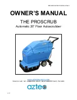 Aztec 20" ProScrub Owner'S Manual предпросмотр