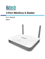 Aztech 4-Port Wireless G Router User Manual preview