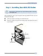 Предварительный просмотр 3 страницы Aztech ADSL PCI Modem Easy Start