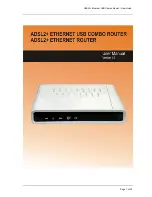 Aztech ADSL2+ Ethernet Router User Manual preview