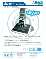 Preview for 1 page of Aztech Skype SS210-A1 Specifications