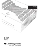 Preview for 6 page of azur 851E/W Quick Start Manual