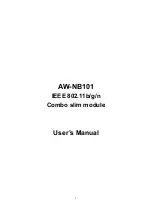 AzureWave AW-NB101 User Manual preview