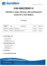 AzureWave AW-NM230NF-H User Manual предпросмотр