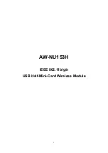 AzureWave AW-NU153H User Manual preview