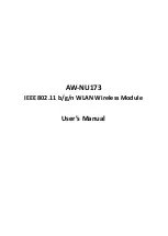 AzureWave AW-NU173 User Manual preview