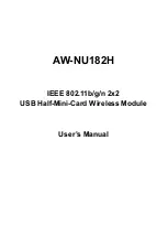 AzureWave AW-NU182H User Manual preview