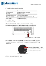 Preview for 8 page of AzureWave AW-WH036R User Manual