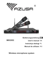 Azusa MIK2052 User Manual предпросмотр