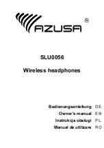 Предварительный просмотр 1 страницы Azusa SLU0056 Owner'S Manual