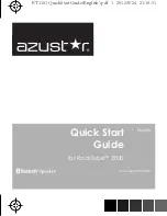 Azustar RockTube 2000 Quick Start Manual preview