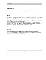 Preview for 3 page of AZZA PT-5IH Operation Manual