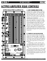 Предварительный просмотр 9 страницы B-52 ACTPRO12M Instruction Manual