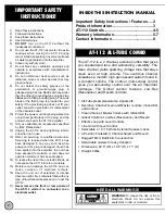 Предварительный просмотр 2 страницы B-52 AT-112 Instruction Manual