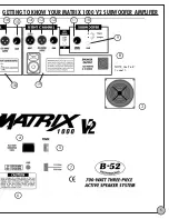 Предварительный просмотр 5 страницы B-52 Matrix 1000 V2 Instruction Manual