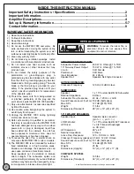 Preview for 2 page of B-52 MATRIX 1000 Instruction Manual