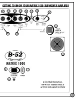 Preview for 5 page of B-52 MATRIX 1000 Instruction Manual