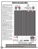 Предварительный просмотр 6 страницы B-52 Matrix 200 Instruction Manual