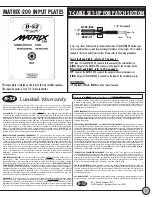 Предварительный просмотр 7 страницы B-52 Matrix 200 Instruction Manual