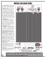 Предварительный просмотр 6 страницы B-52 MATRIX 200 Instruction Manual