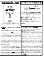 Предварительный просмотр 7 страницы B-52 MATRIX 200 Instruction Manual