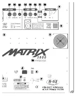 Preview for 5 page of B-52 MATRIX 2000 Instruction Manual