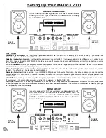 Preview for 6 page of B-52 MATRIX 2000 Instruction Manual