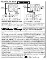 Предварительный просмотр 7 страницы B-52 MATRIX 2000 Instruction Manual