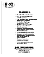 Preview for 8 page of B-52 MATRIX 2000 Instruction Manual