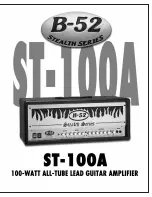 B-52 ST-100A Instruction Manual preview