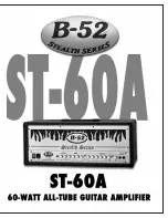 B-52 ST-60A Instruction Manual preview