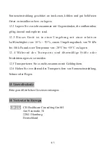 Preview for 99 page of B.A. International BA-OPTIMA 10 Instructions For Use Manual