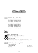 Preview for 160 page of B.A. International BA-OPTIMA 10 Instructions For Use Manual