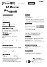 Предварительный просмотр 2 страницы B.A. International BA-Optima BA121T Instructions For Use