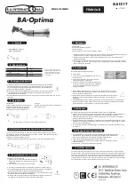 Предварительный просмотр 3 страницы B.A. International BA-Optima BA121T Instructions For Use