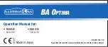 B.A. International BA604E Operation Manual preview