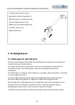 Предварительный просмотр 76 страницы B.A. International Optima EOS350 Instructions For Use And Installation