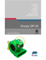 B-Air Grizzly GP-33 Instruction Manual preview