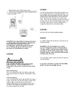 Preview for 5 page of B-Air VG 1500 Operating Instructions Manual