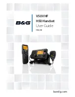 B & G H50 Handset User Manual предпросмотр