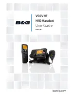 B & G V50 VHF User Manual preview