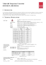 Preview for 5 page of B+B Sensors 0555 0035-01 Operating Manual