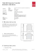 Preview for 6 page of B+B Sensors 0555 0035-01 Operating Manual