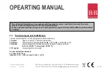 Preview for 61 page of B+B Sensors 1M Operating Manual