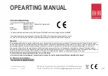 Предварительный просмотр 2 страницы B+B Sensors DM-Compact Series Operating Manual