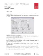 Preview for 9 page of B+B Sensors FieldLogger Instruction Manual