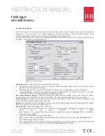 Preview for 10 page of B+B Sensors FieldLogger Instruction Manual