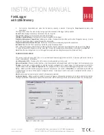 Preview for 11 page of B+B Sensors FieldLogger Instruction Manual